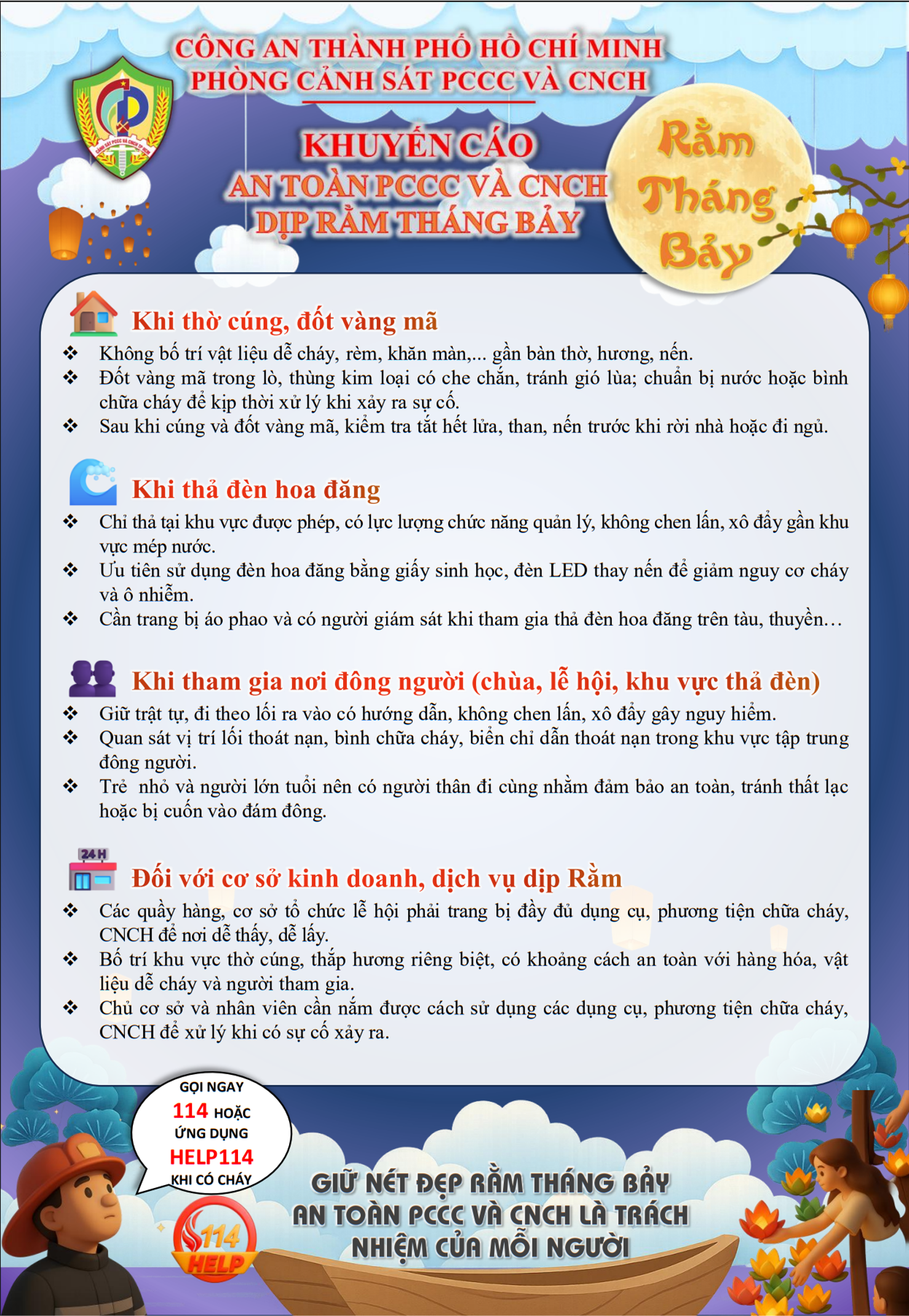 Khuyến cáo Rằm Tháng 7